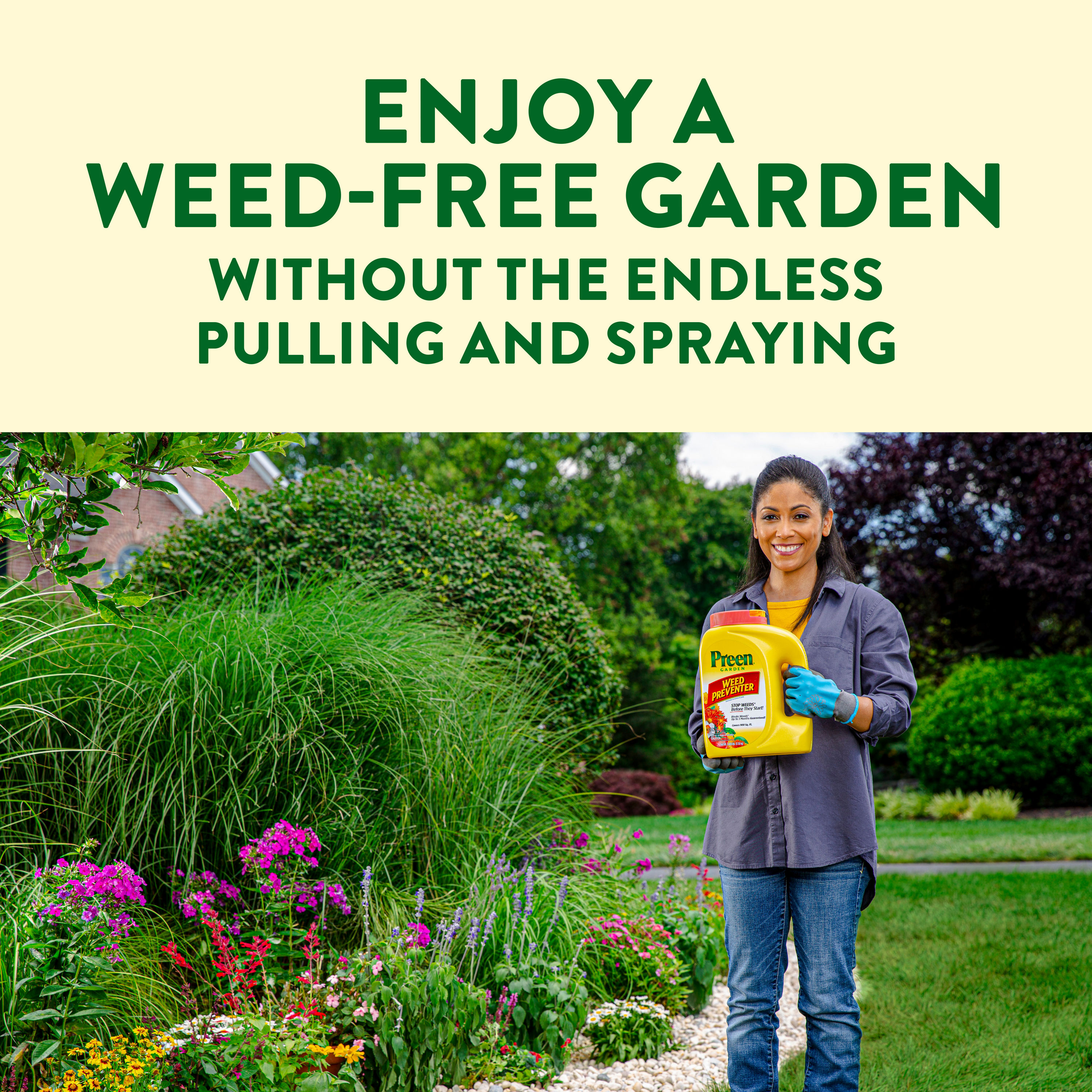 Enjoy a weed-free garden without the endless pulling and spraying