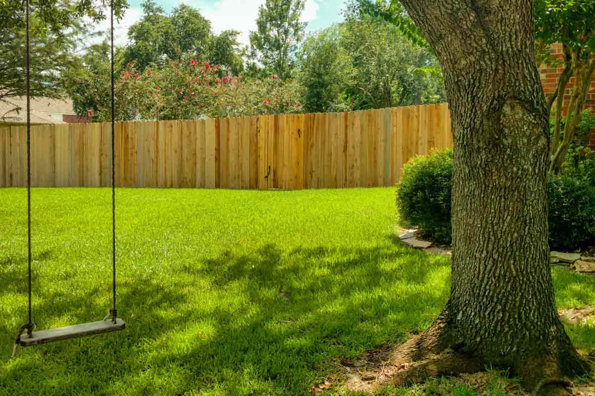 Fencing is the quickest, most efficient way to backyard privacy.