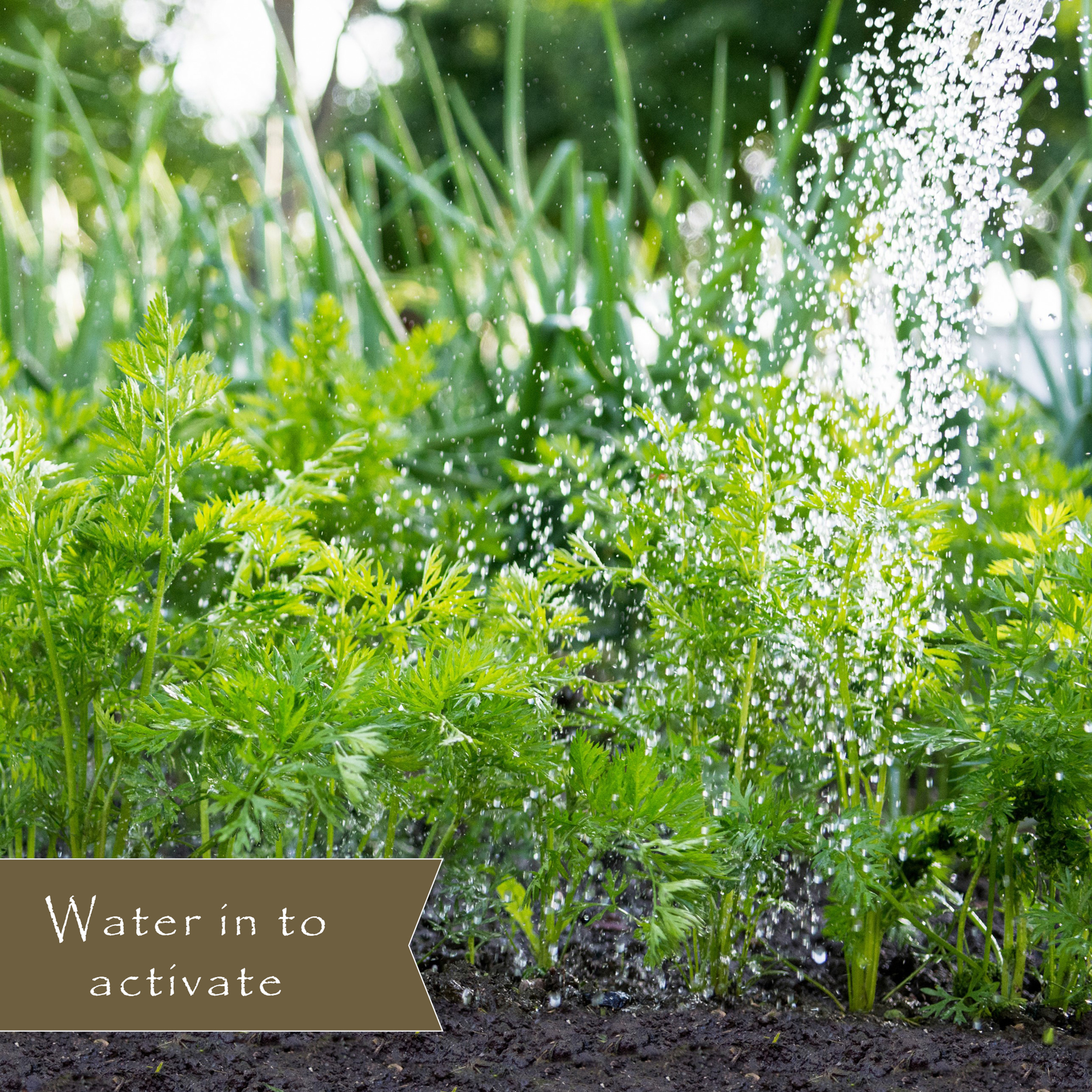 Water in to activate Preen Natural