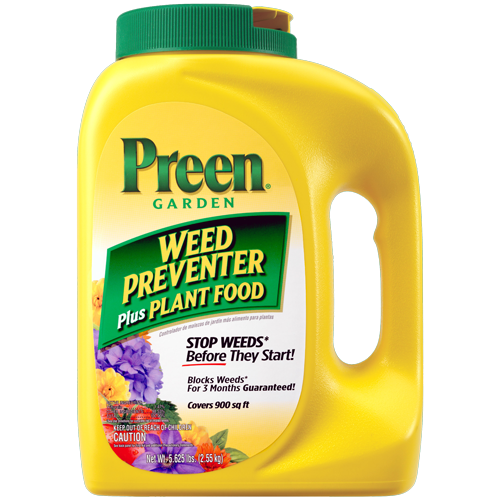 Preen Garden Weed Preventer Plus Plant Food bottle