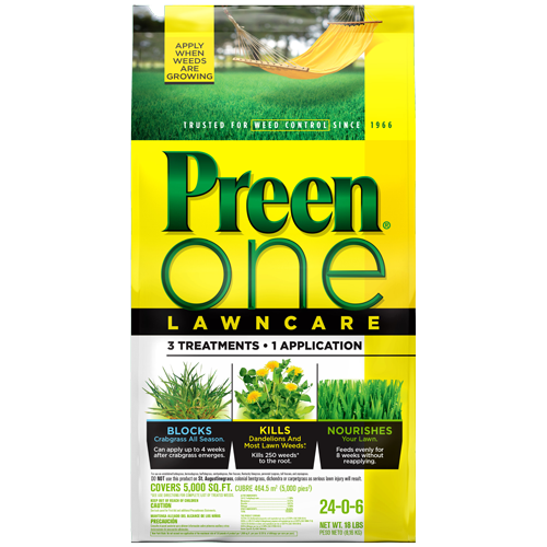 Preen One Lawncare 3-in-1 weed & feed