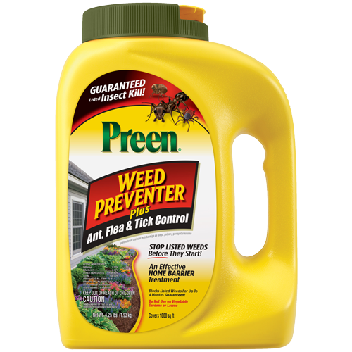 Preen Garden Weed Preventer Plus Ant, Flea & Tick Control
