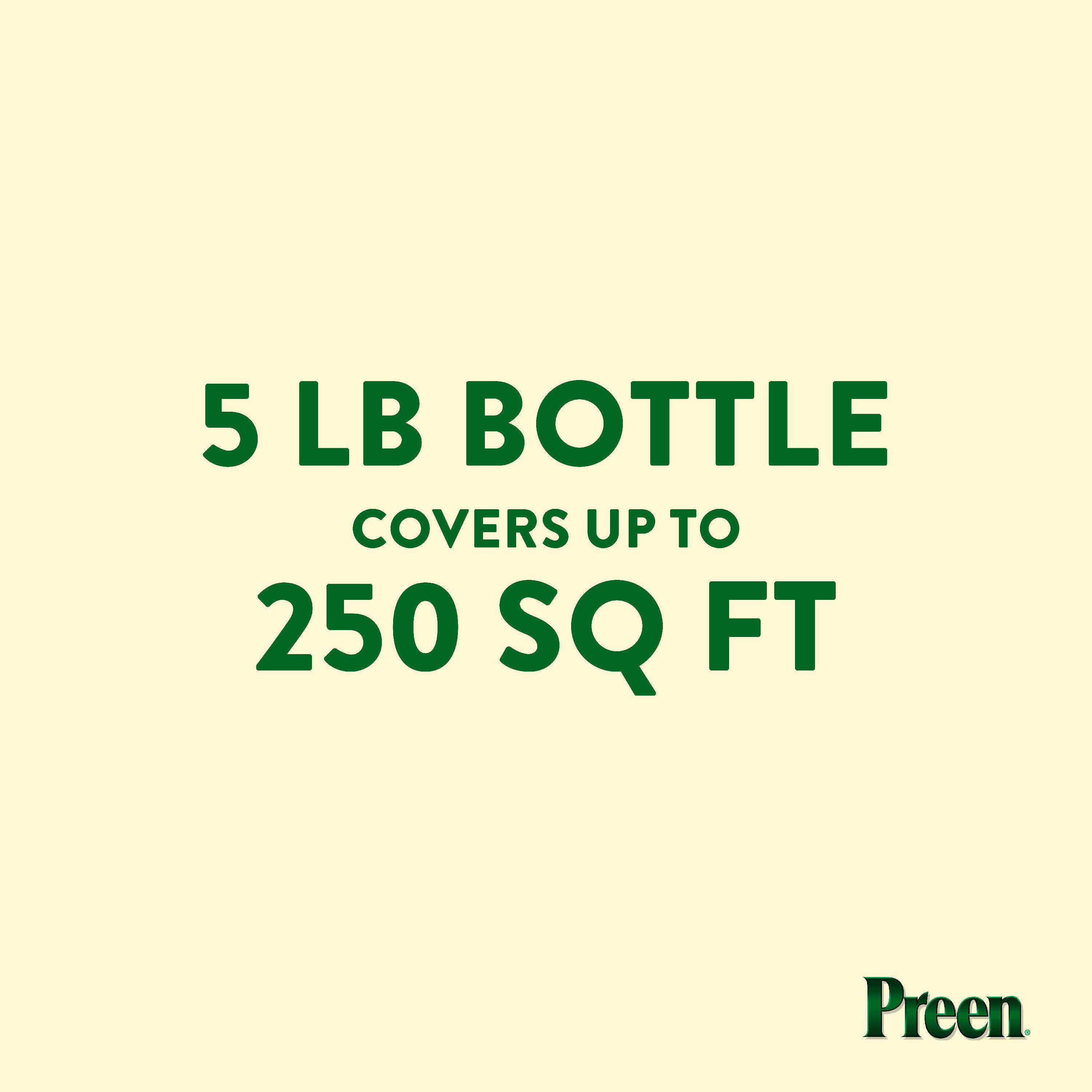 Preen Natural Vegetable Garden Weed Preventer 5 lb bottle covers 250 sq ft
