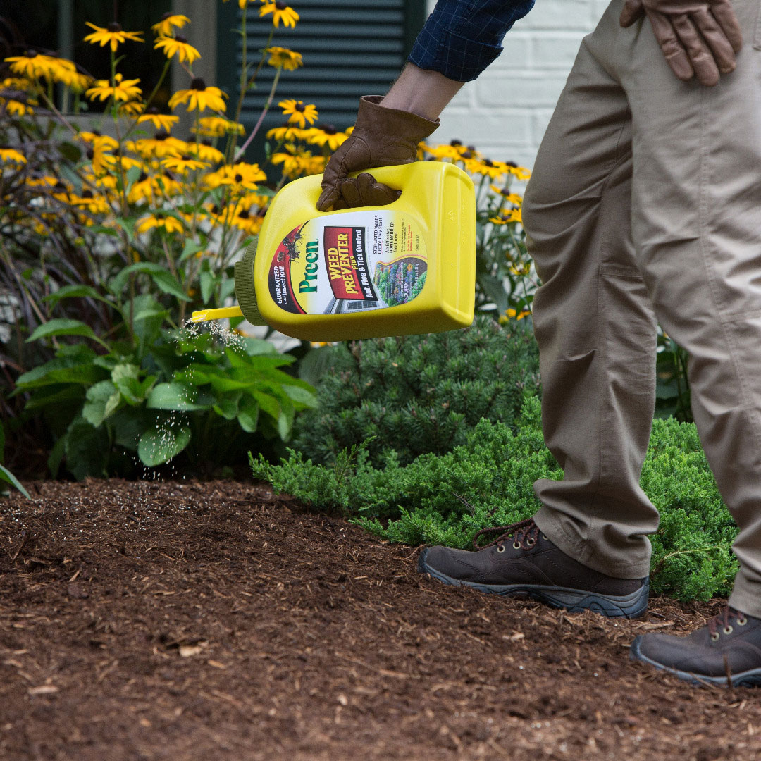 Preen Garden Weed Preventer Plus Ant, Flea & Tick Control