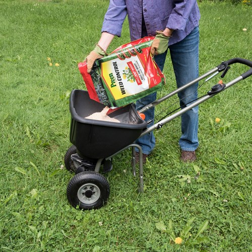 Preen Lawn Weed Control and spreader